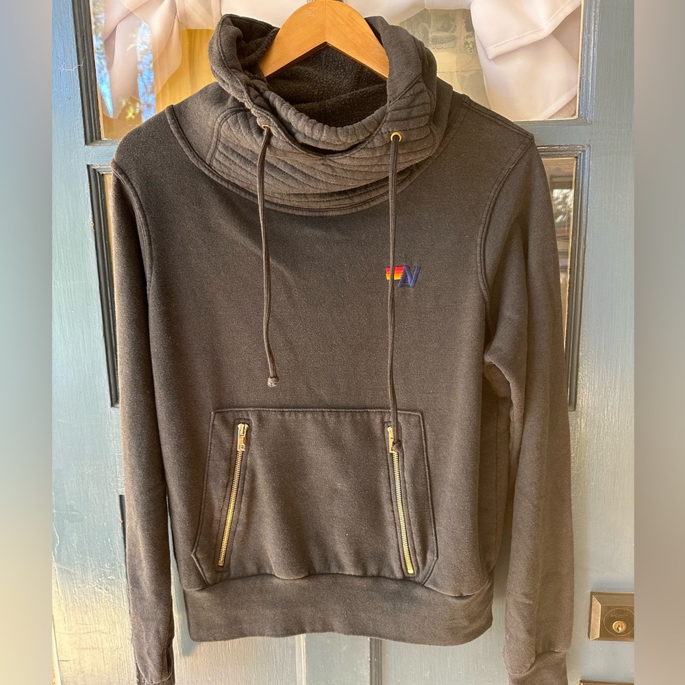 Aviator Nation dark blue Ninja Hoodie small